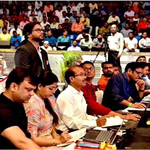 Participants at work